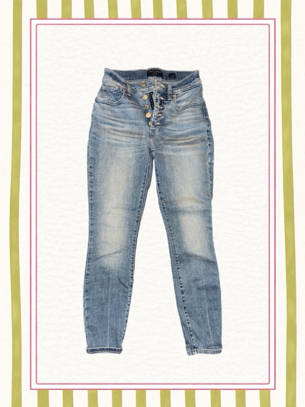 Lucky Brand High-Rise Light Blue Women's Jeans with Button Fly